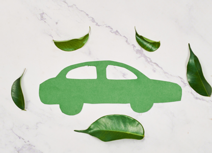 green car graphic