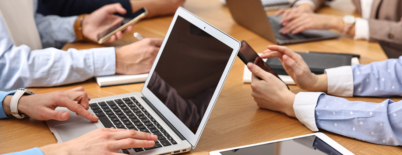 people using laptops