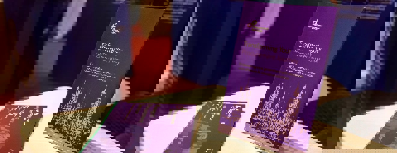 Procurement services merchandise at an event stand